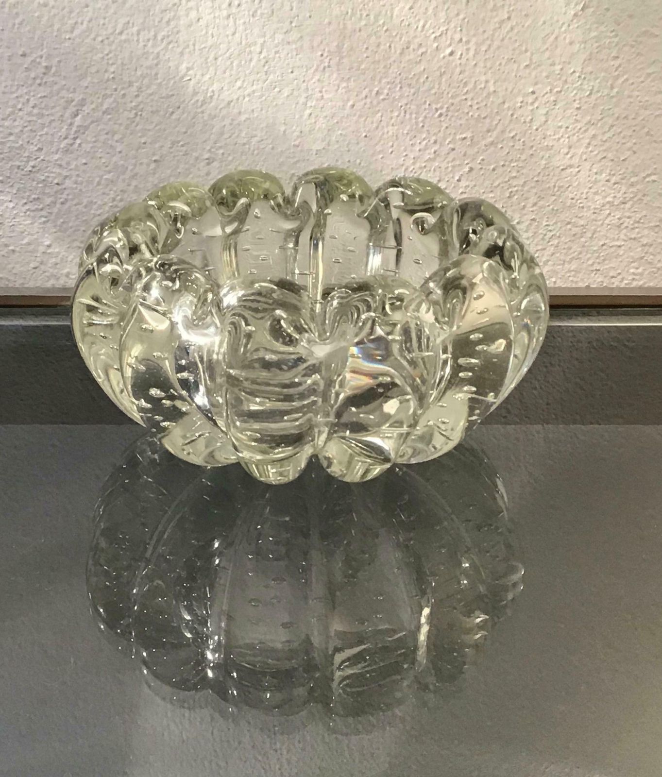 Barovier Et Toso Ashtray/Centerpiece/Pocket Emptier Murano Glass, 1940, Italy photo Home Decor