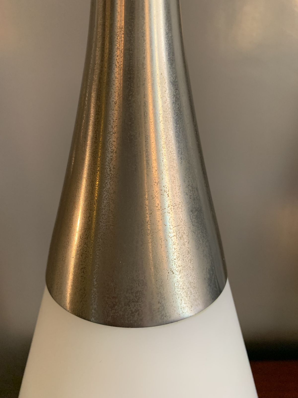 Table Lamp In Aluminum And Glass By Stilnovo, Italy, 1960s photo vintage