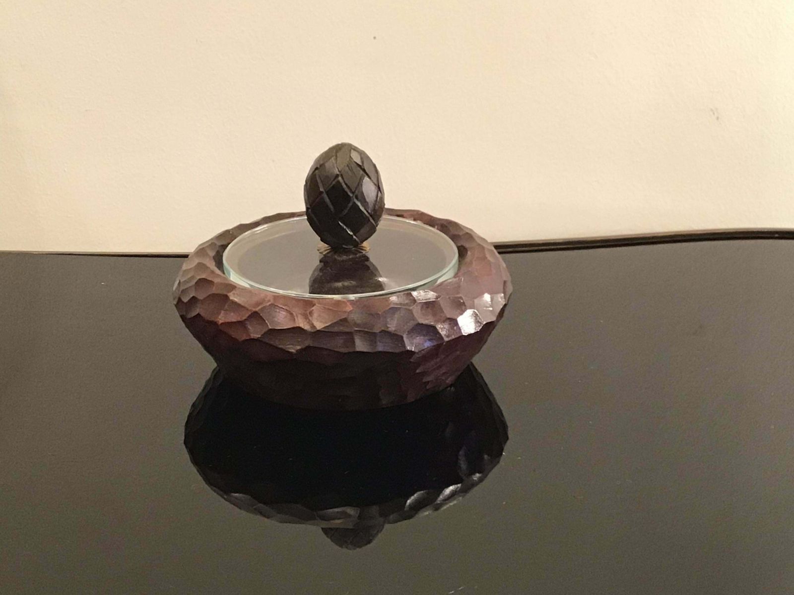 Fontana Arte Box Wood Glass Brass, 1945, Italy photo Home Decor