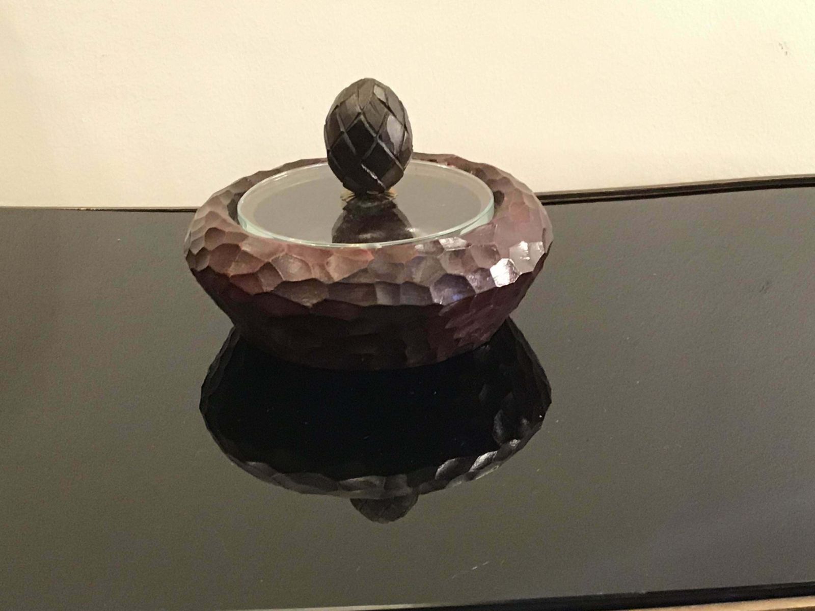 Fontana Arte Box Wood Glass Brass, 1945, Italy photo 1537.0