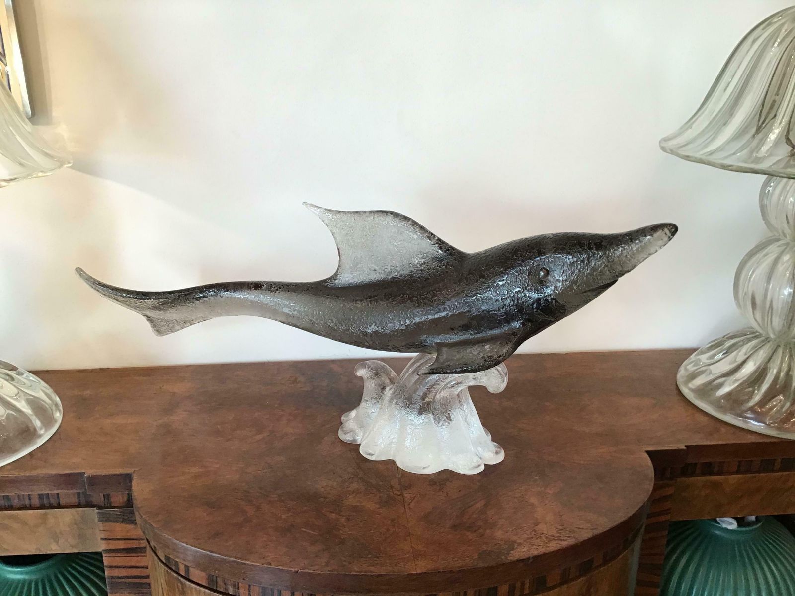 Livio Seguso “Dolphin” Murano Glass, 1955, Italy photo vinterior