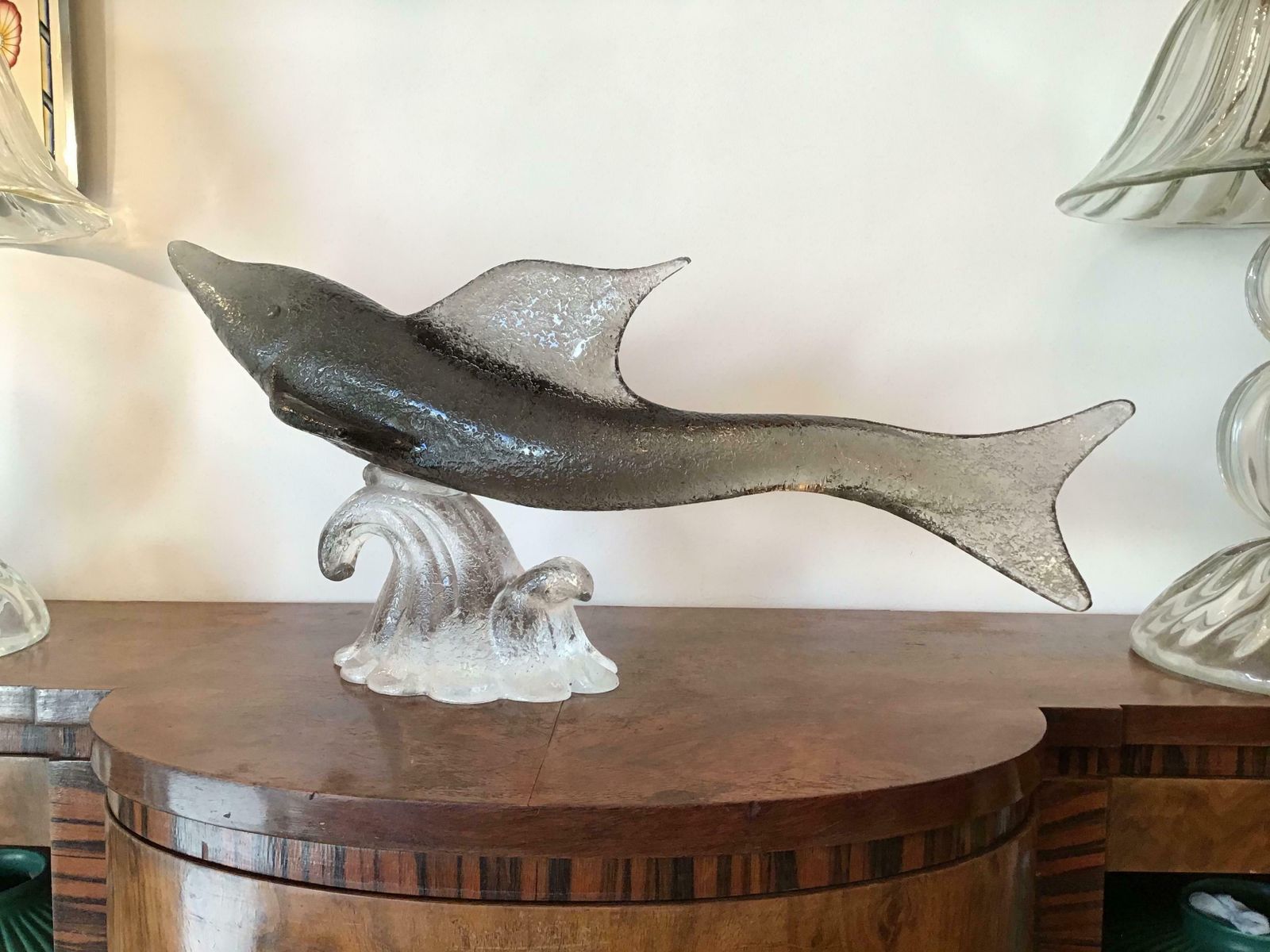 photo furniture Livio Seguso “Dolphin” Murano Glass, 1955, Italy