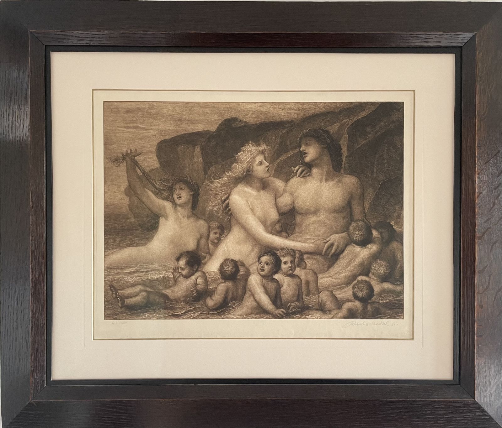 R W Macbeth After G F Watts   A Greek Idyll   1903 Engraving