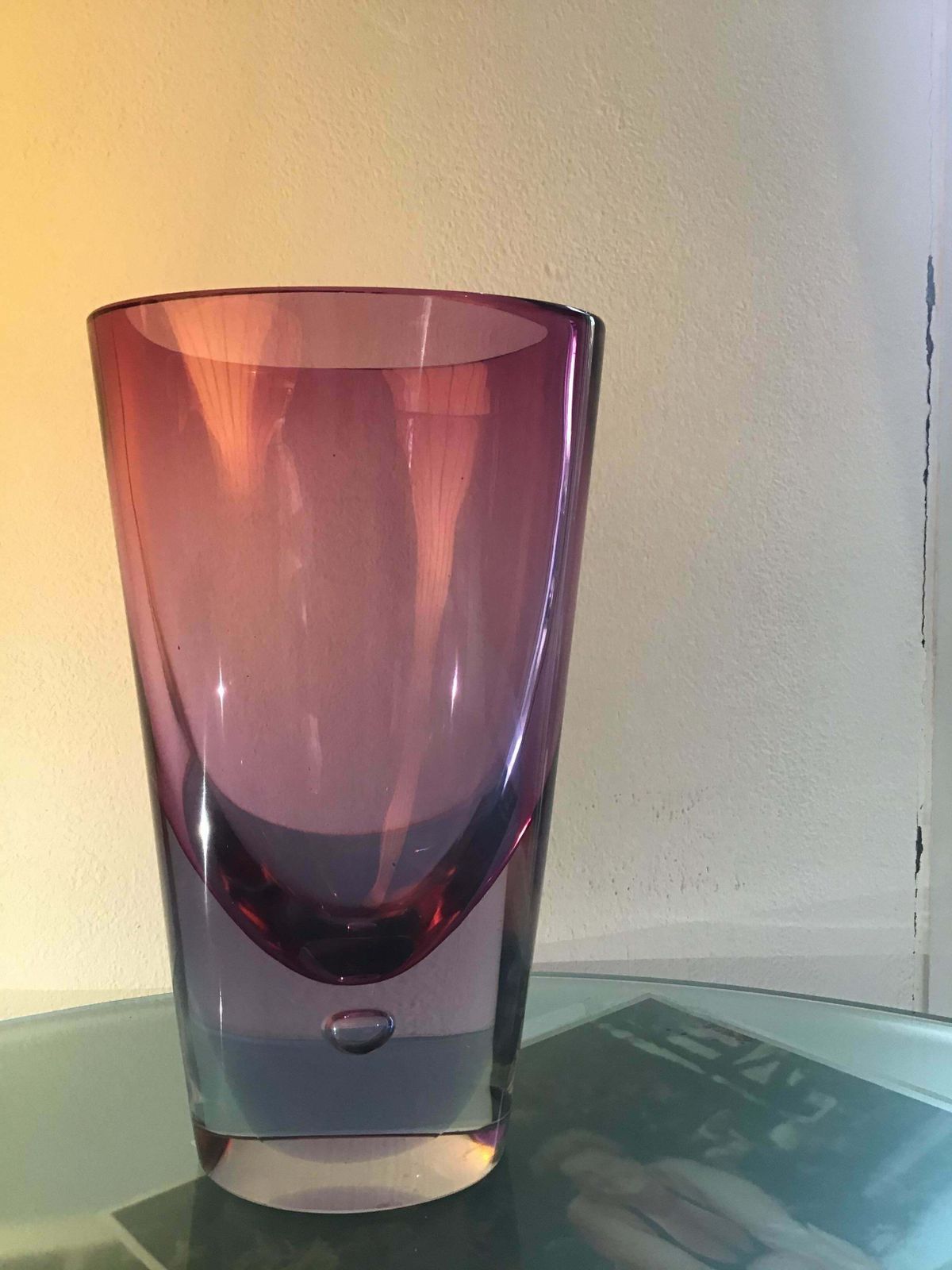 Seguso Flavio Poli Vase Glass 1960 Italy photo Home Decor