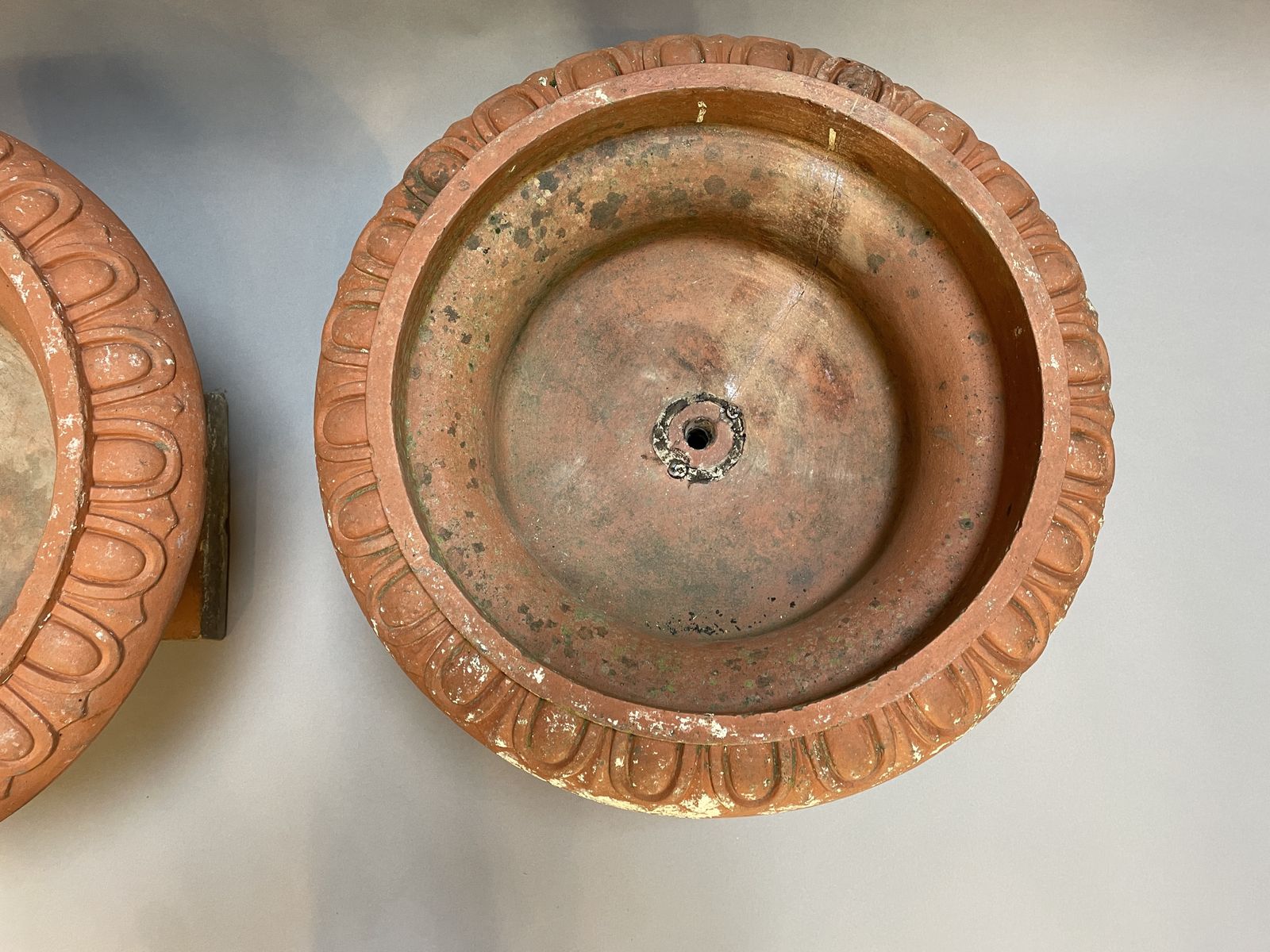 Garden Decor Pair Terracotta Campana Garden Urns photo