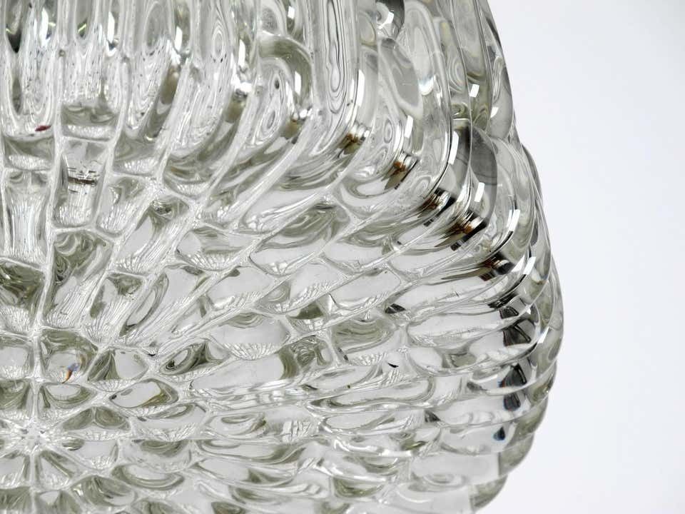 photo furniture Extremely Rare And Heavy Midcentury Glass Pendant Lamp By Rupert Nikoll Vienna