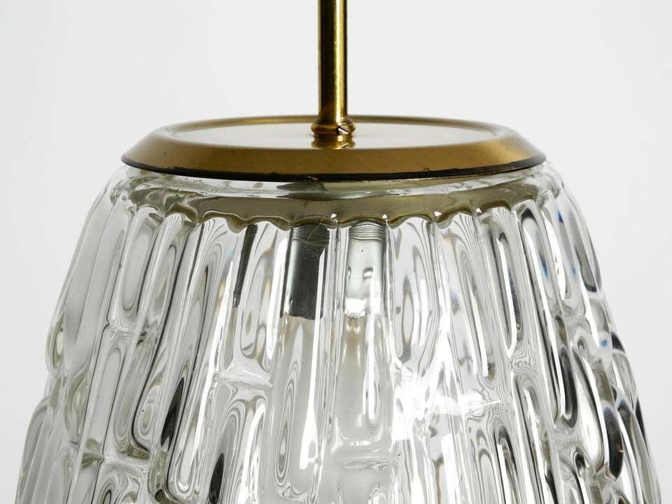 photo for sale Extremely Rare And Heavy Midcentury Glass Pendant Lamp By Rupert Nikoll Vienna