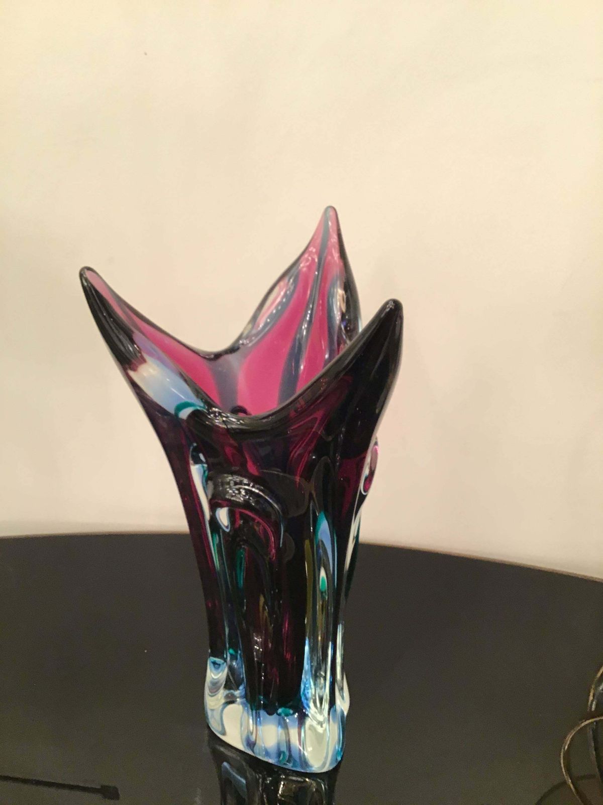 Seguso Flavio Poli Vase Murano Glass 1950 Italy photo Home Decor