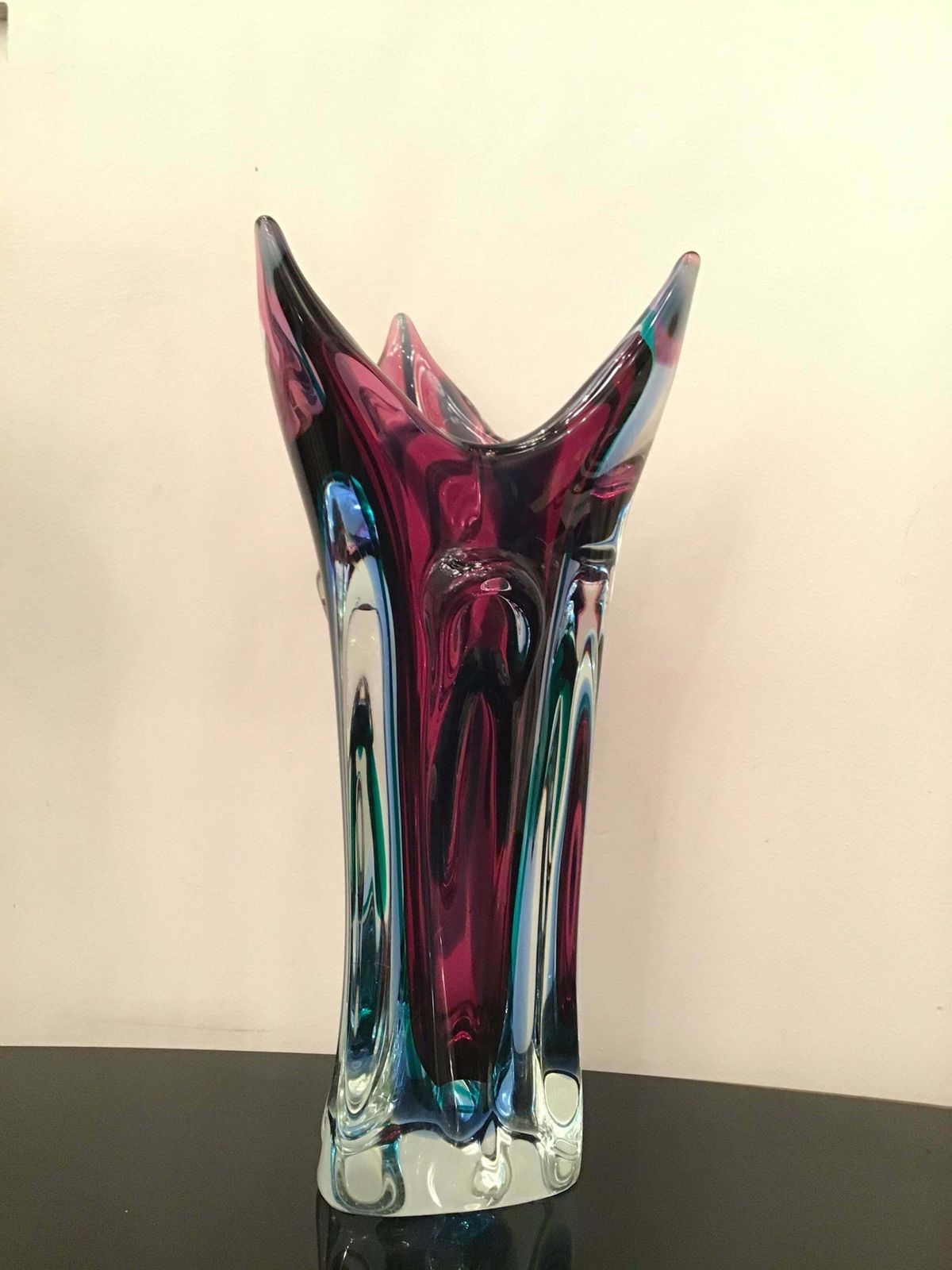 photo furniture Seguso Flavio Poli Vase Murano Glass 1950 Italy