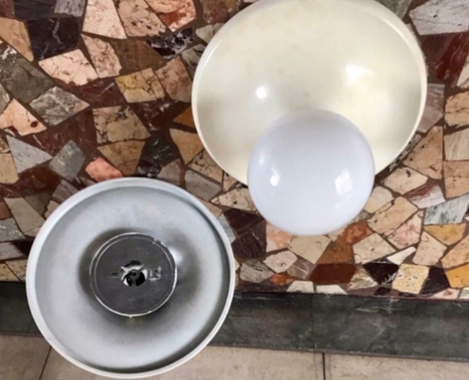 Achille E Pier Giacomo Castiglioni “Light Ball” Ceillings Light Metal Glass 1965 photo 2260.0