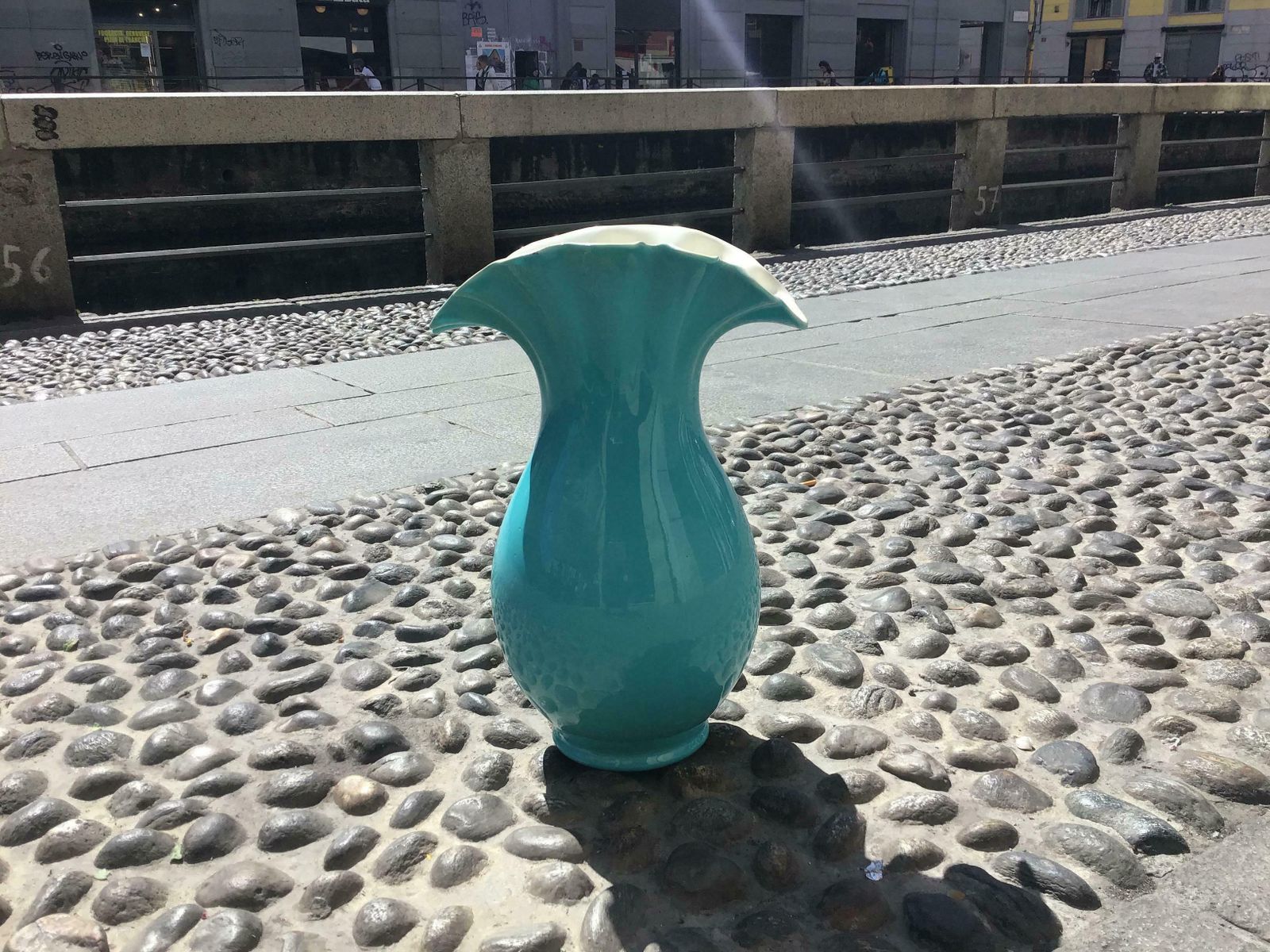 Richard Ginori “Giovanni Gariboldi“ Vase Ceramic, 1950, Italy photo Home Decor