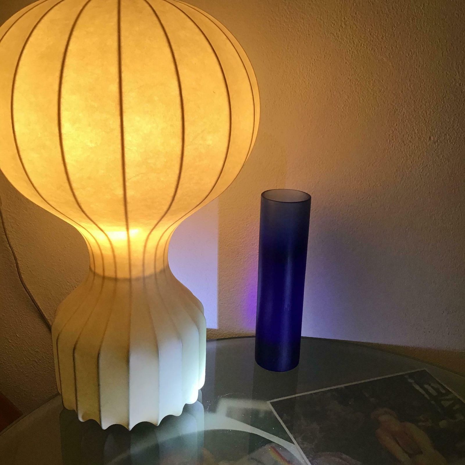 Venini “Battuto” Vase Murano Glass, 1959, Italy photo vinterior