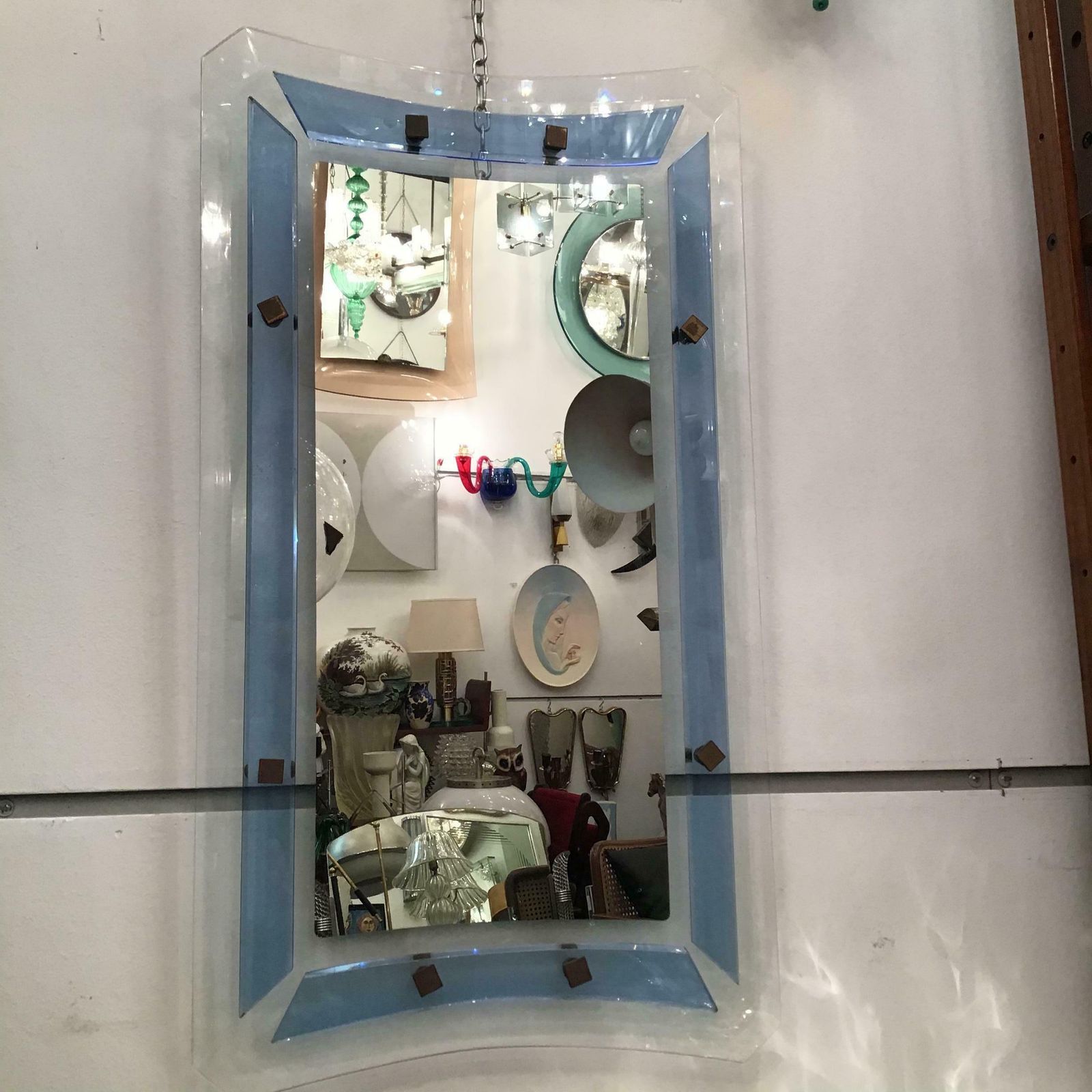 photo buy Fontana Arte Luigi Fontana Mirror Glass Brass 1940 Italy