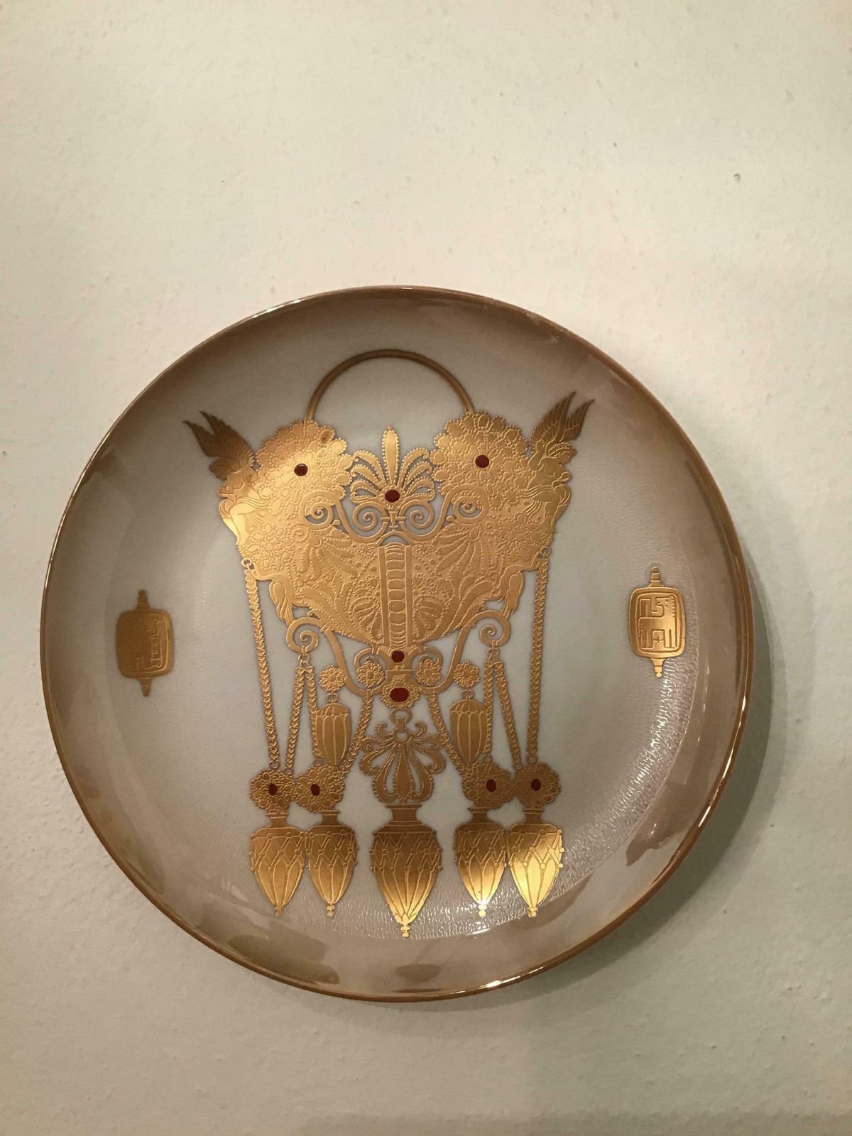 Morbelli Porcelain Wall Plate Gioielli Italici 1987 Italy photo Home Decor