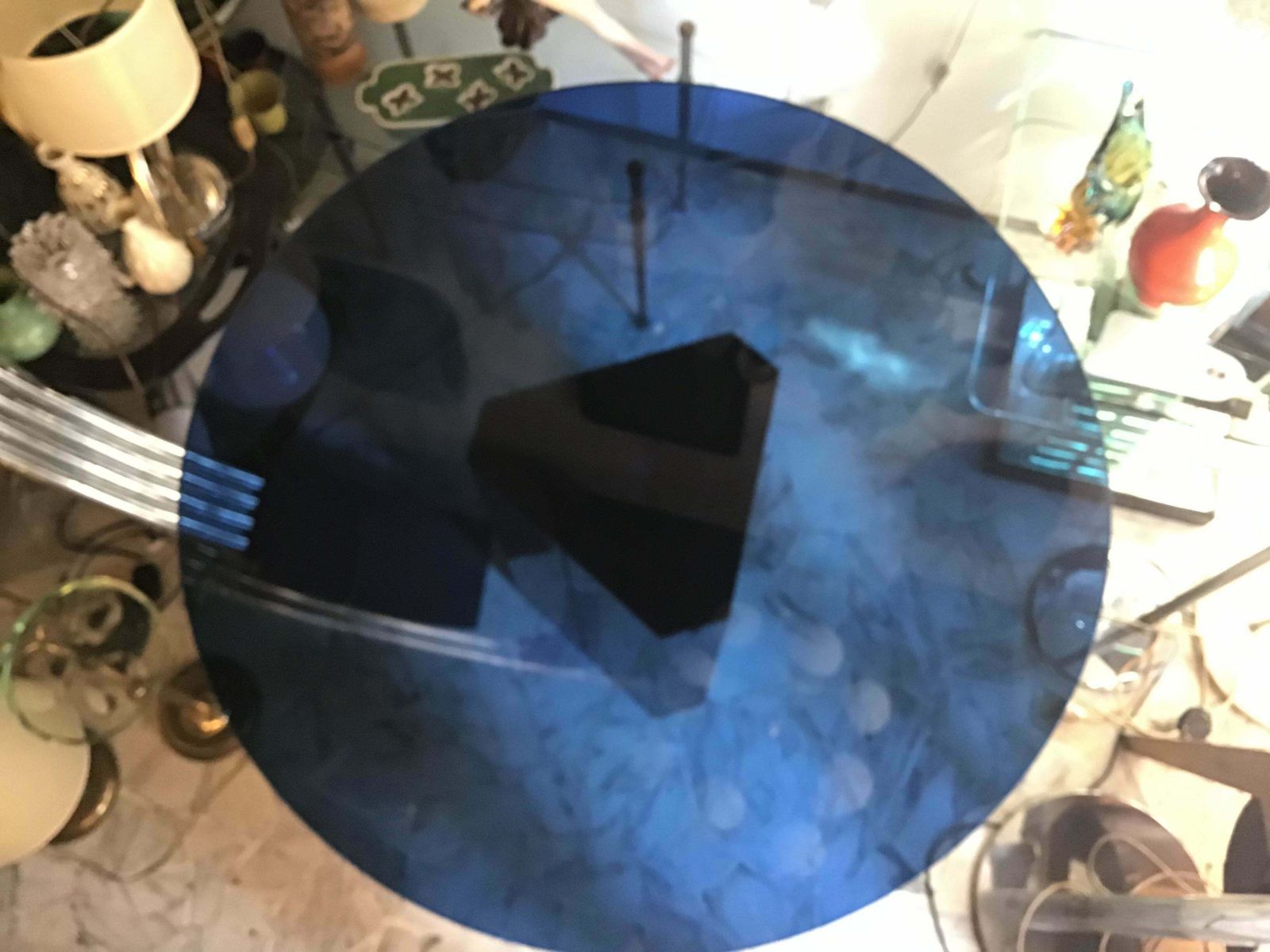 Afra & Tobia Scarpa “Polygono“ Table Stainless Steel, 1980, Italy photo vintage
