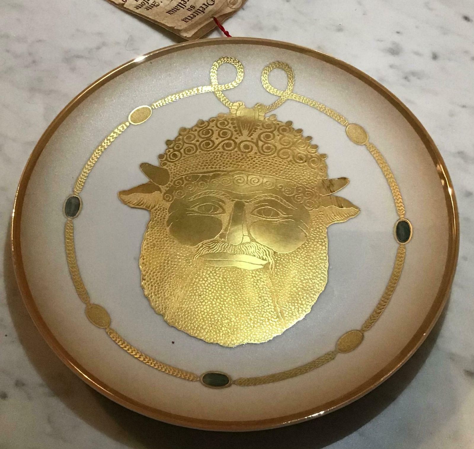 Morbelli Porcelain Wall Plate “Gioiellò Etrusco VI Sec.A.C., 1981, Italy photo 1356.0