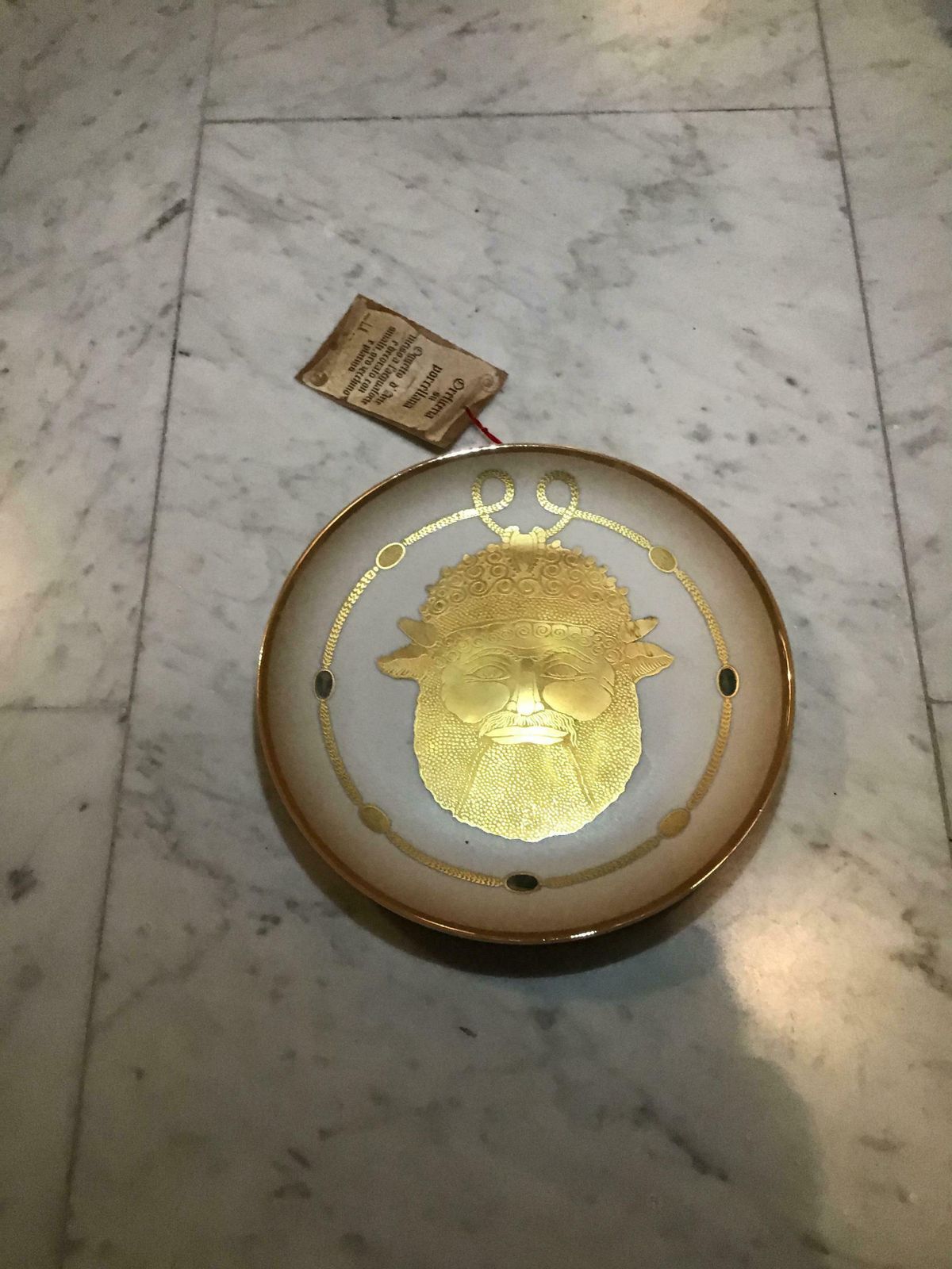 photo for sale Morbelli Porcelain Wall Plate “Gioiellò Etrusco VI Sec.A.C., 1981, Italy