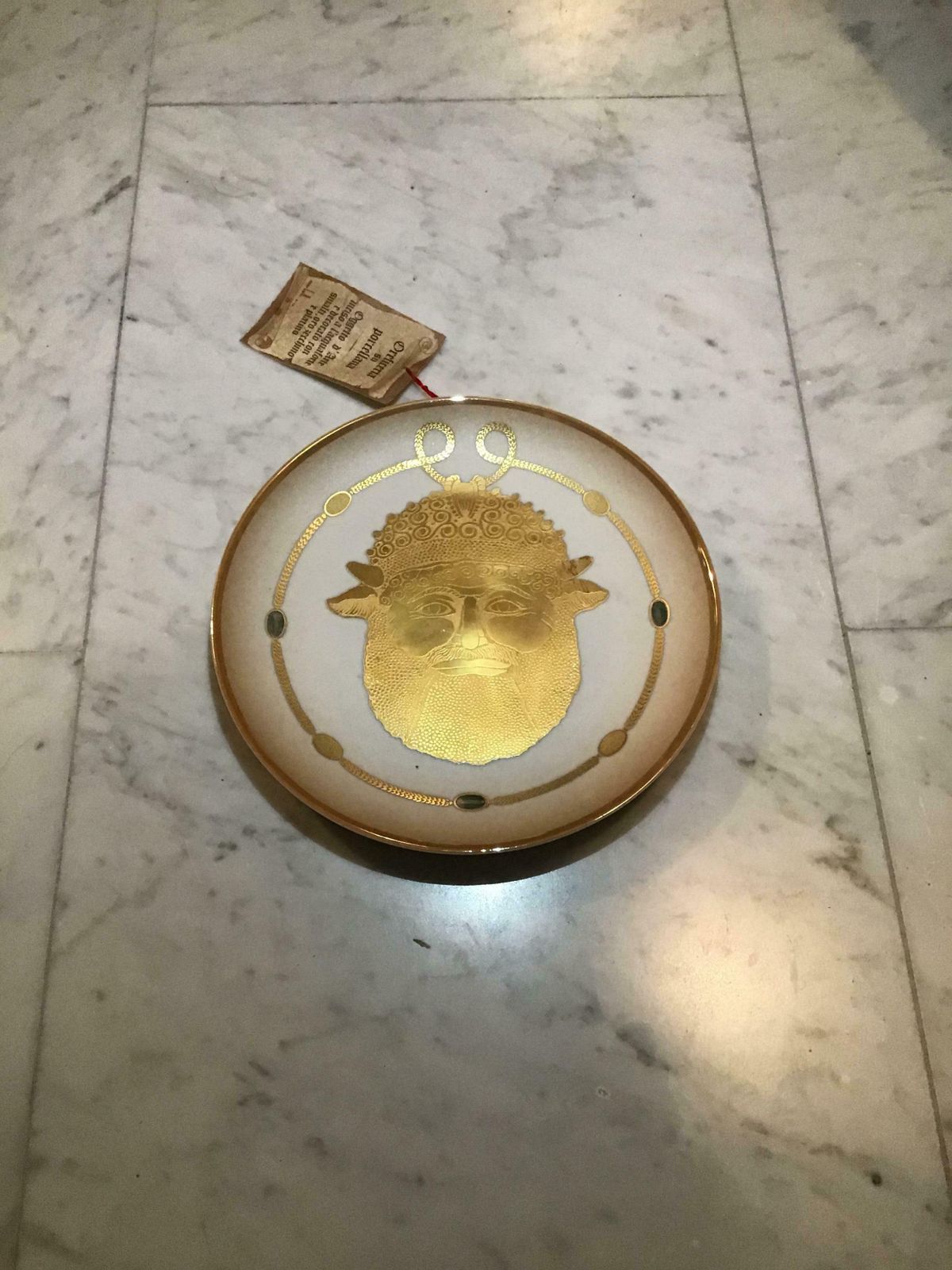 Art Morbelli Porcelain Wall Plate “Gioiellò Etrusco VI Sec.A.C., 1981, Italy photo
