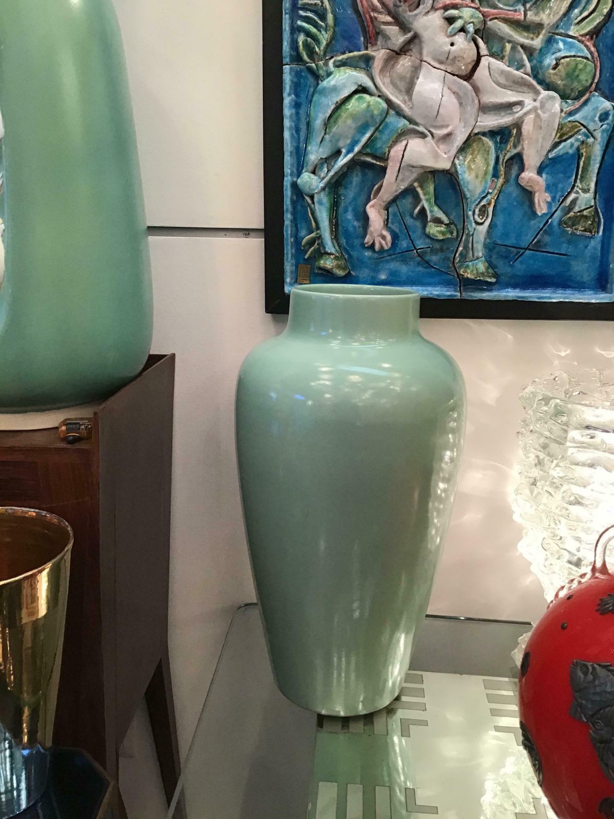 Home Decor Guido Andlovitz Vase/ Umbrella Stand Ceramic 1950 Italy photo