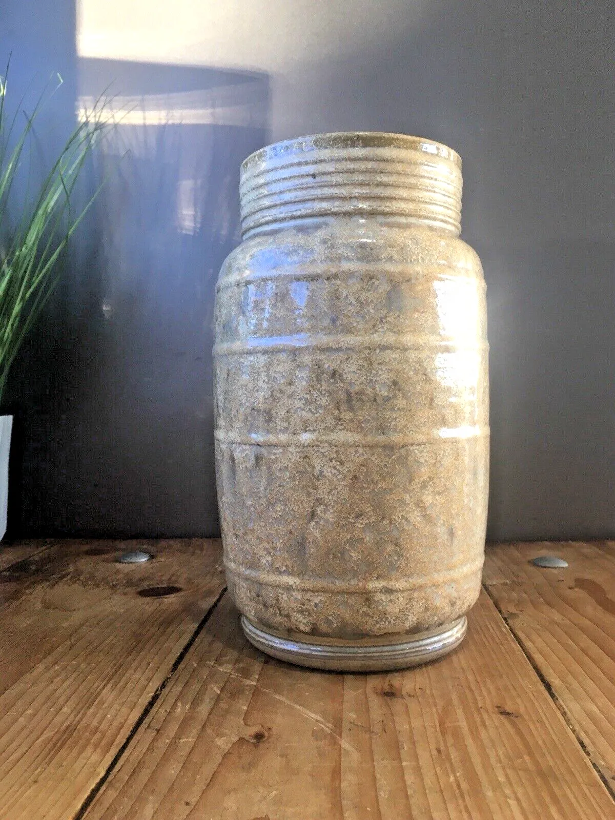 Rare Art Deco Dearston Stoneware Fulham Pottery Sq Lb Vase Signed Ezra Dearing photo for sale