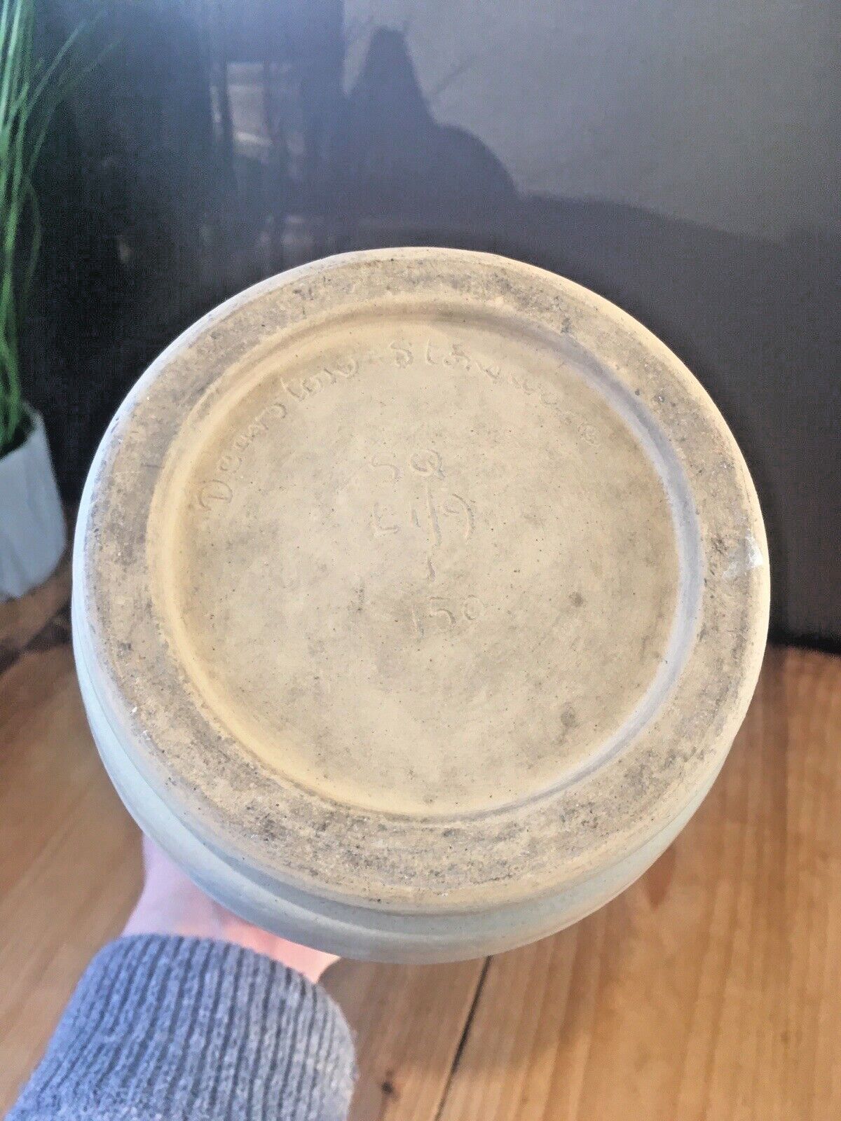 photo furniture Rare Art Deco Dearston Stoneware Fulham Pottery Sq L1/9 Vase Keith Murray Style