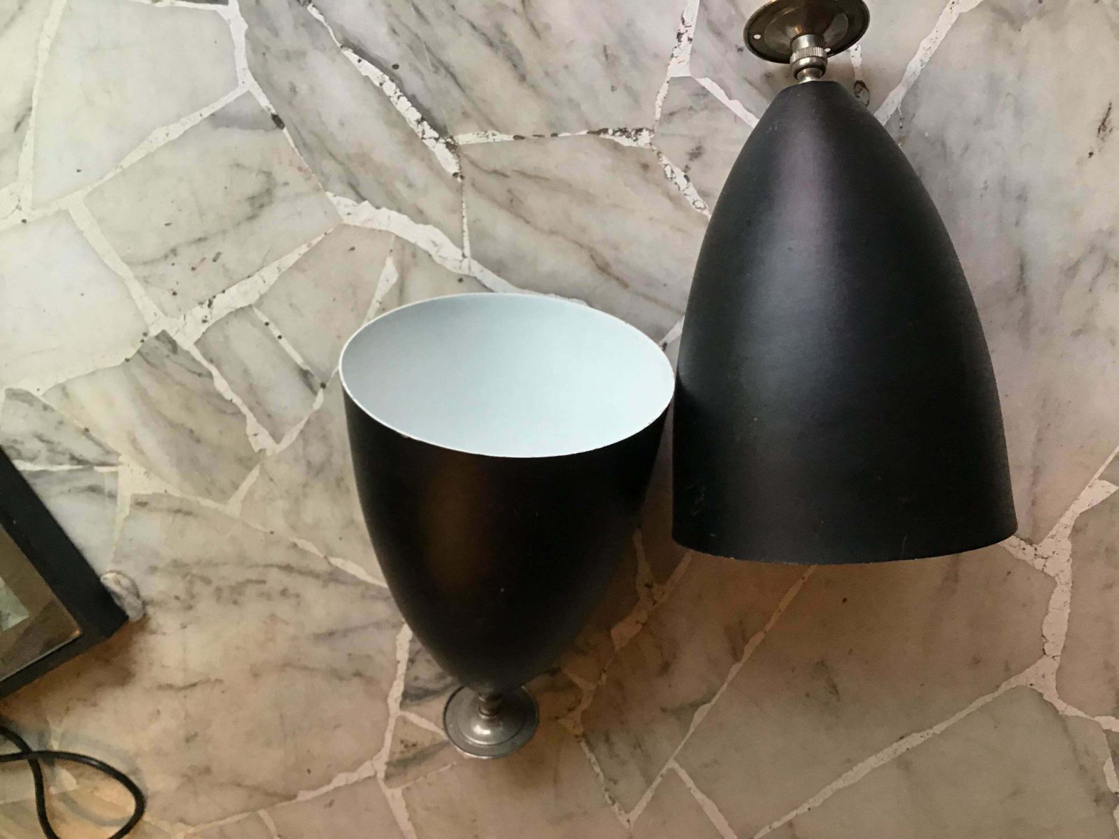 photo furniture Couple Stilnovo Sconces 1950 Metal Black Cromo, 1950, Italy