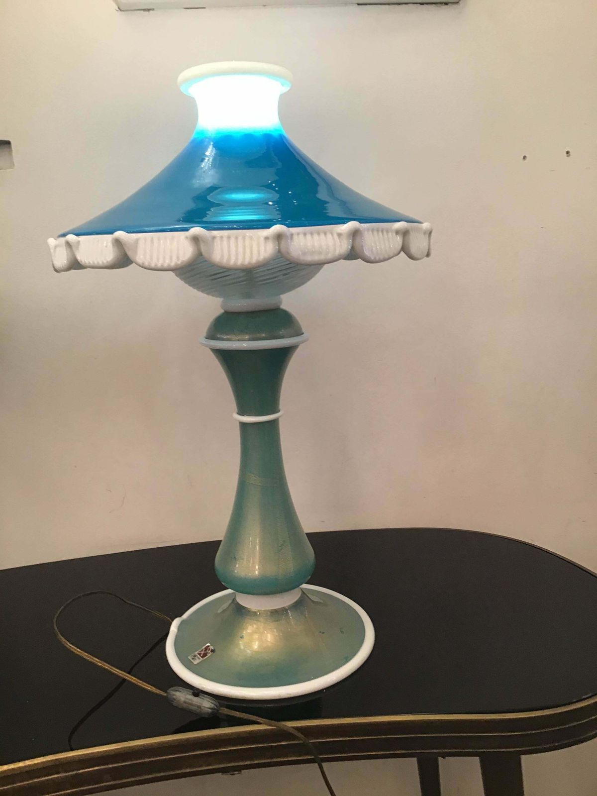 Lighting Barovier E Toso Table Lamp Murano Glass 1950 Italy photo