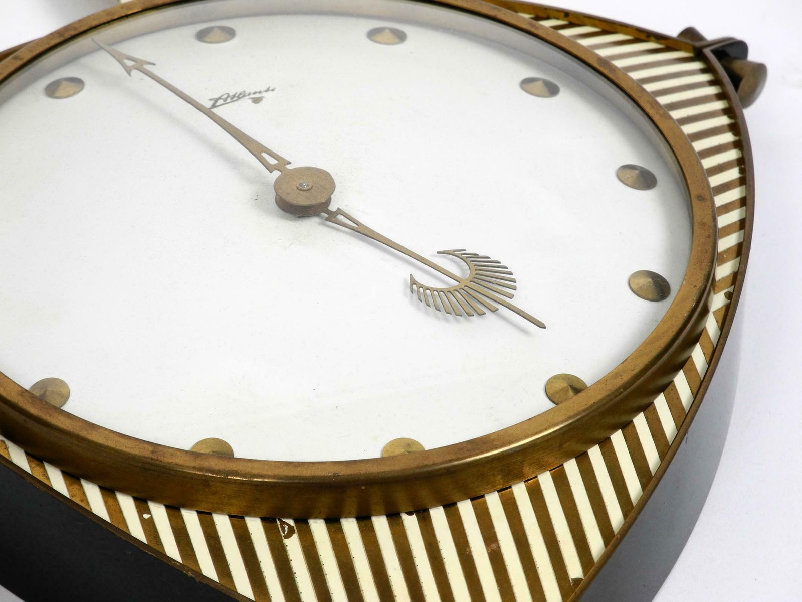 Home Decor Midcentury Mechanical Atlanta Wall Clock With 10 Days Movement And With Gong photo