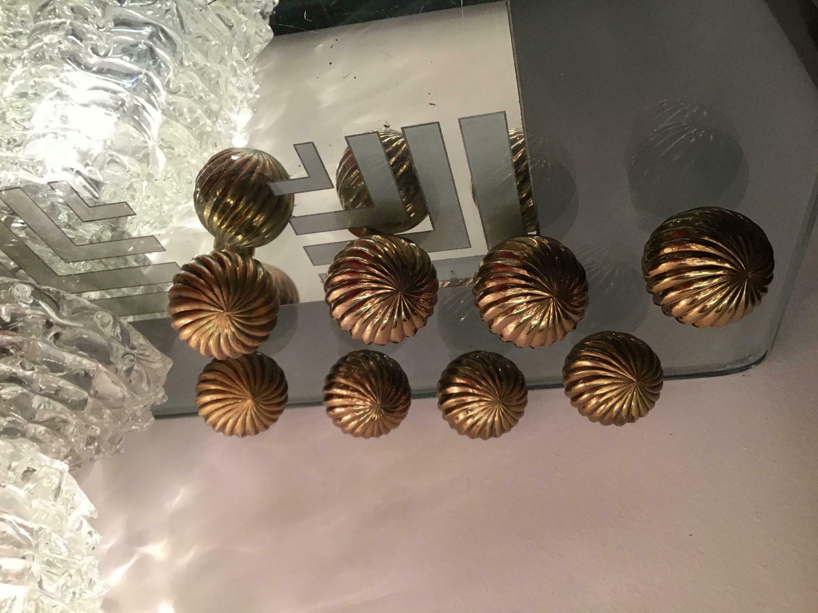 Home Fixtures Paolo Buffa Handles Brass, 1940, Italy photo