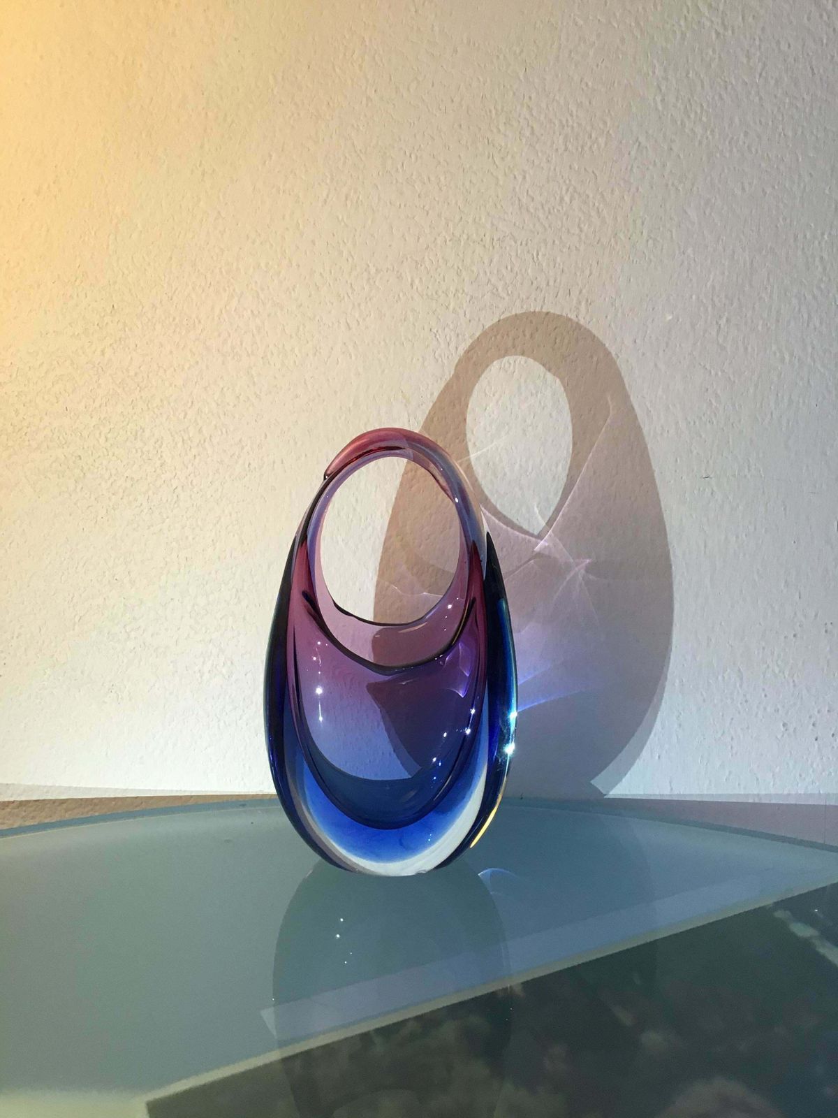 Flavio Poli Vase Murano Glass 1950 Italy photo Home Decor
