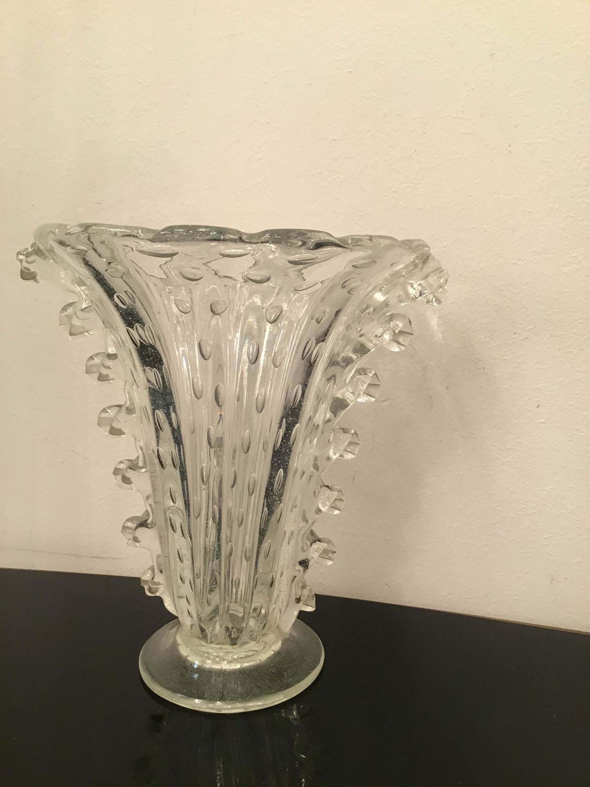 Barovier E Toso Vase Murano Glass 1940 Italy photo furniture