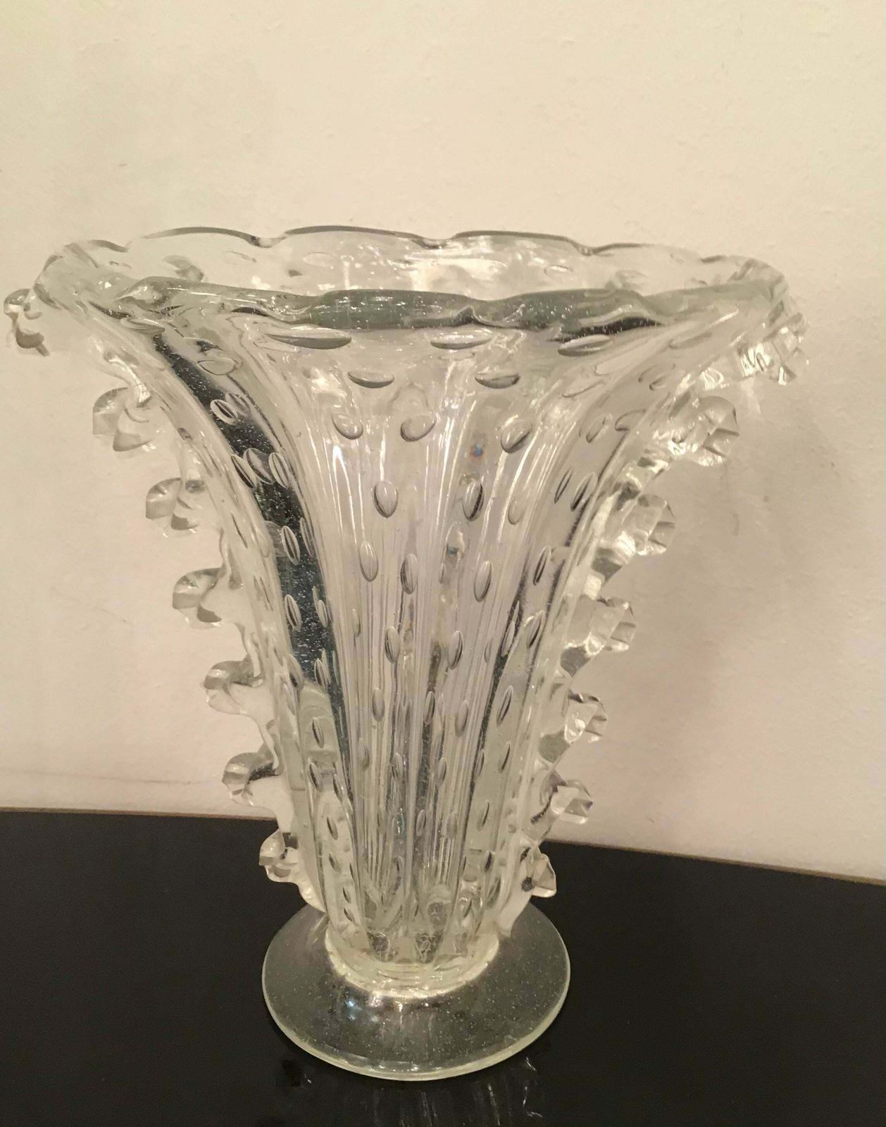photo furniture Barovier E Toso Vase Murano Glass 1940 Italy