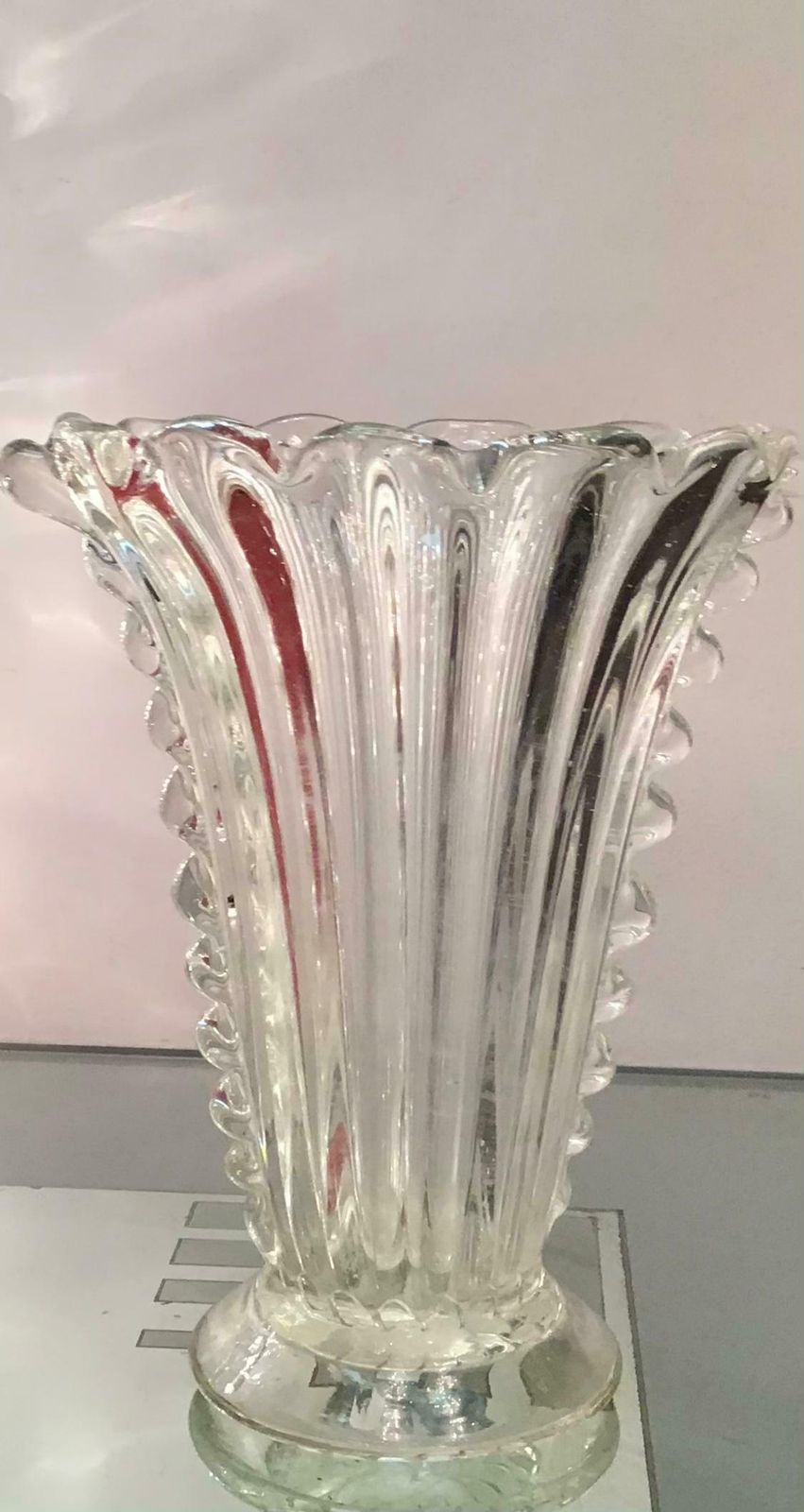 Barovier E Toso Vase Murano Glass, 1940, Italy photo Home Decor