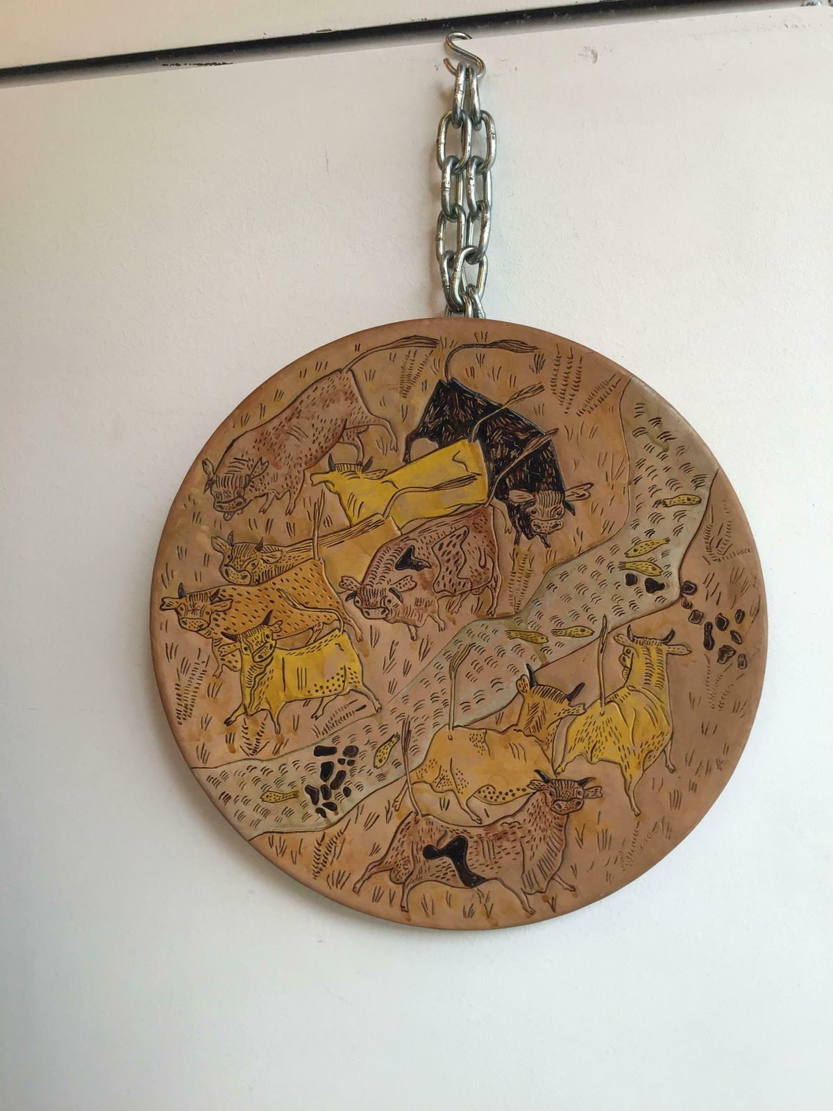 Simone Lai /Fancello Plate Wall Terracotta, 1930, Italy photo buy