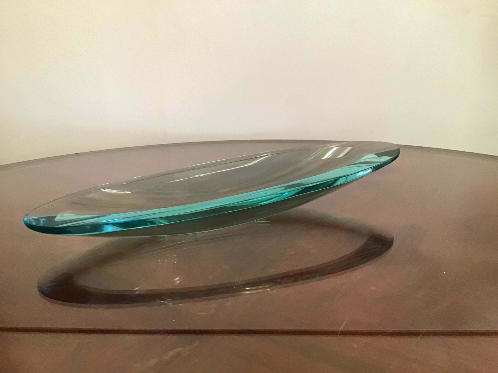 photo vintage Fontana Arte Centrepiece/Svuota Tasche Glass, 1950, Italy