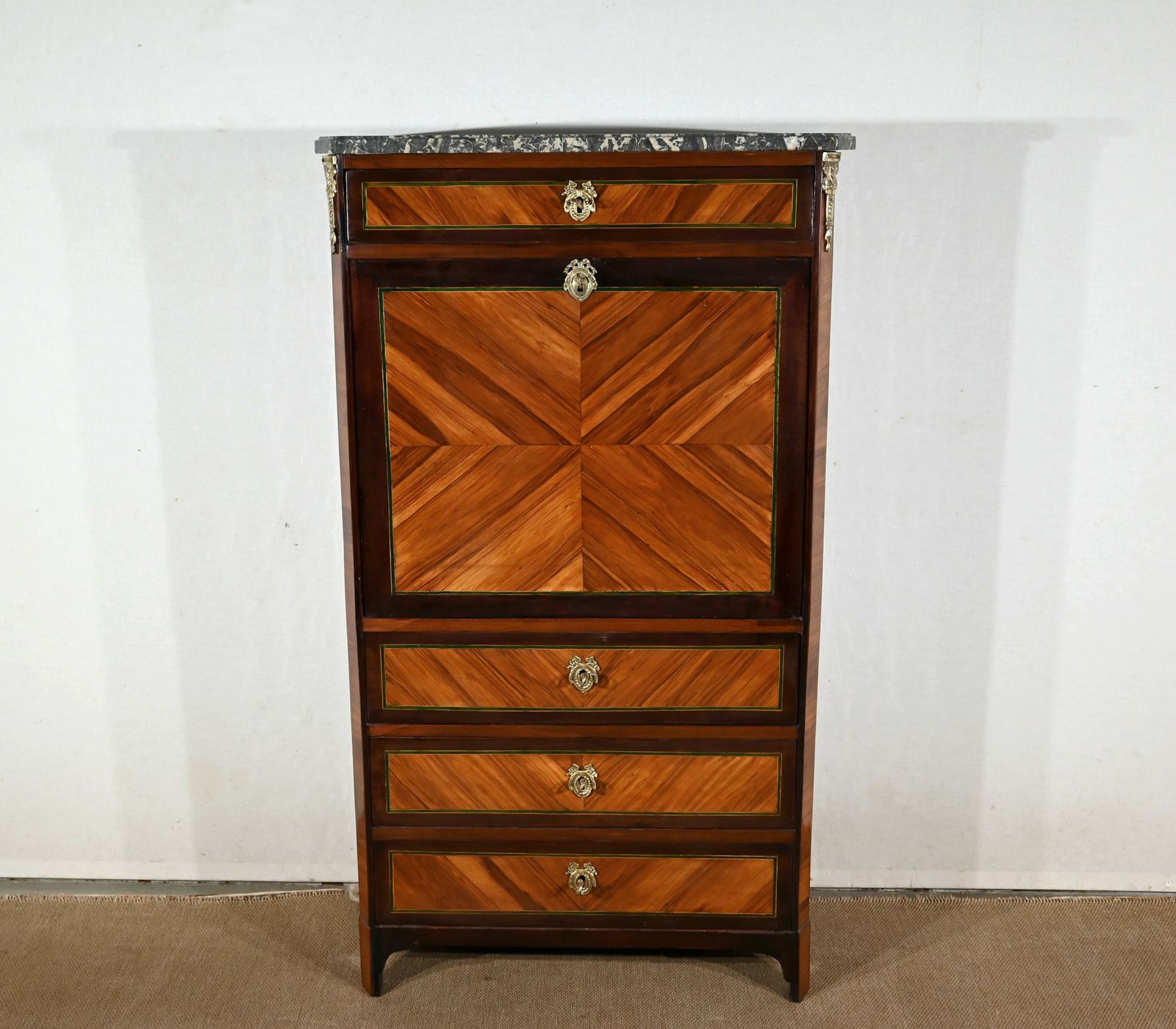 Secretaire In Rosewood, Louis XVI Period   Xviiith photo furniture