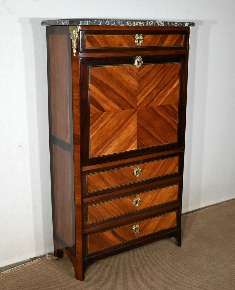 Secretaire In Rosewood, Louis XVI Period   Xviiith photo for sale