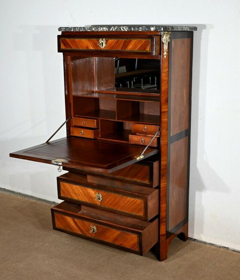 Secretaire In Rosewood, Louis XVI Period   Xviiith photo 7436.6