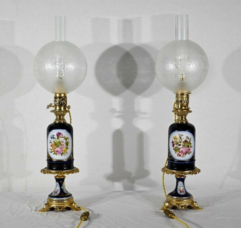 Pair Of Neuburger Lemonon Lamps   Late 19th Century