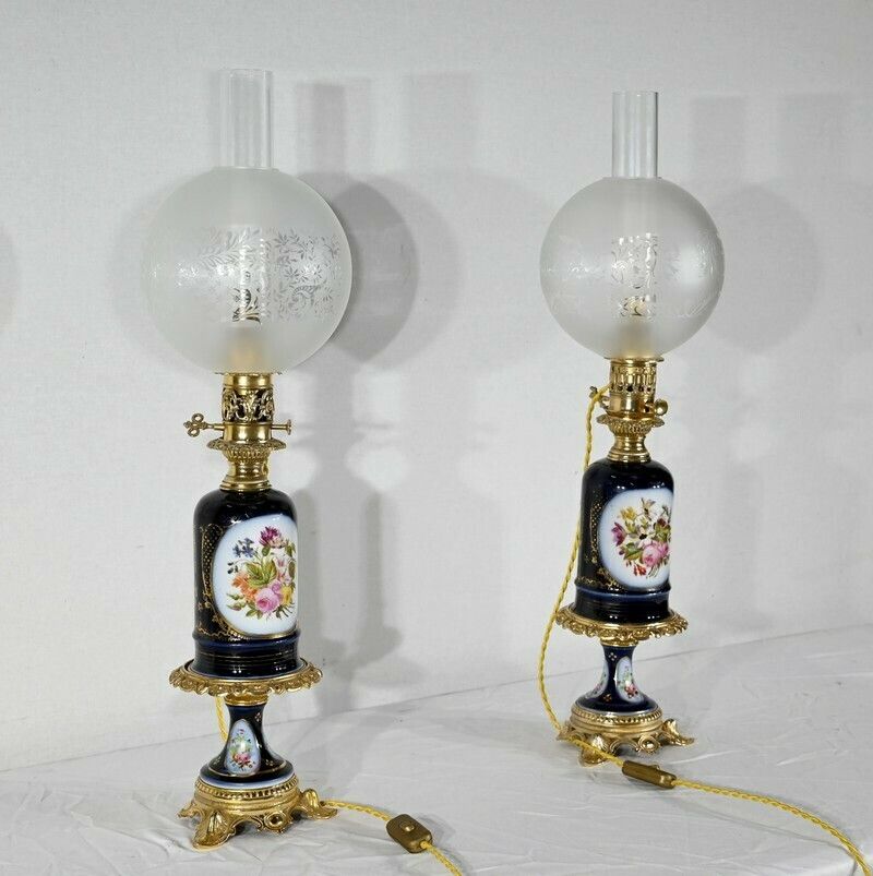 Pair Of Neuburger Lemonon Lamps   Late 19th Century photo furniture