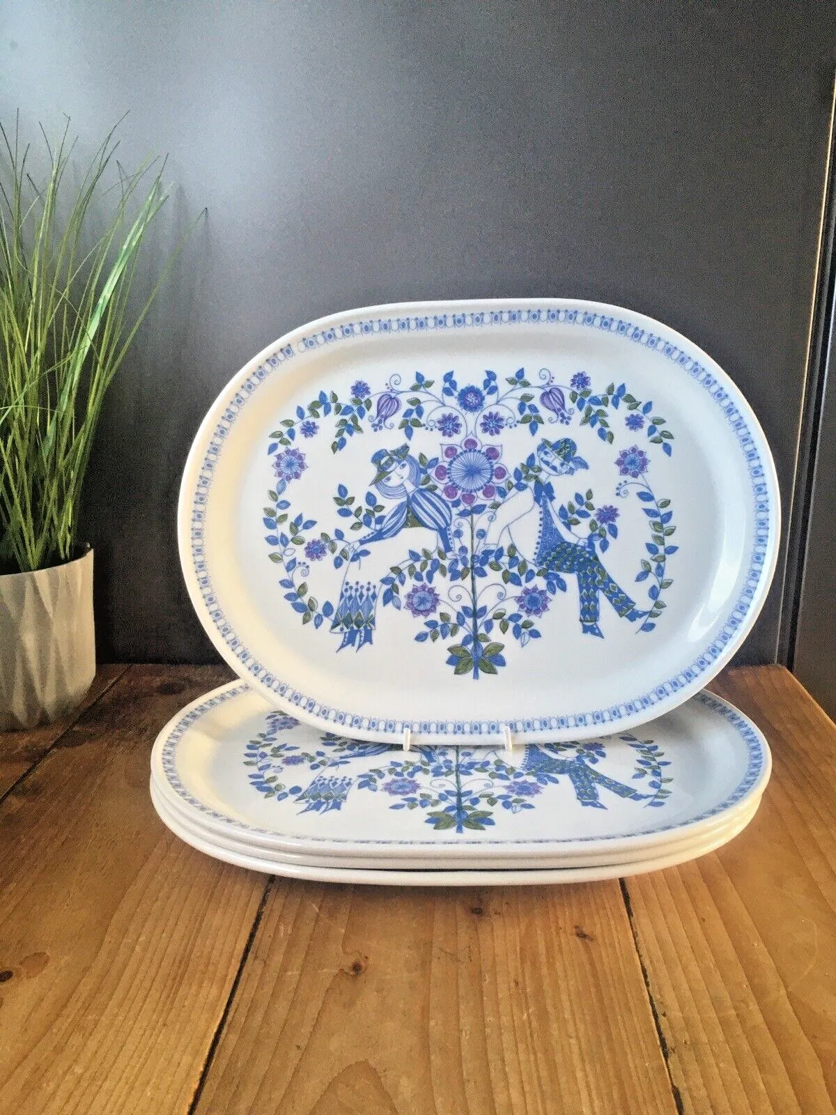 1 Mid Century 60's Scandinavian Figgjo Norway Lotte Gourmet Platter Turi Design