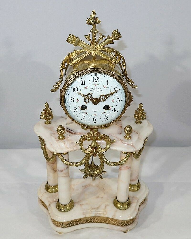 Marble And Bronze Fireplace Set, Louis XVI – 19th Style photo 1936.4