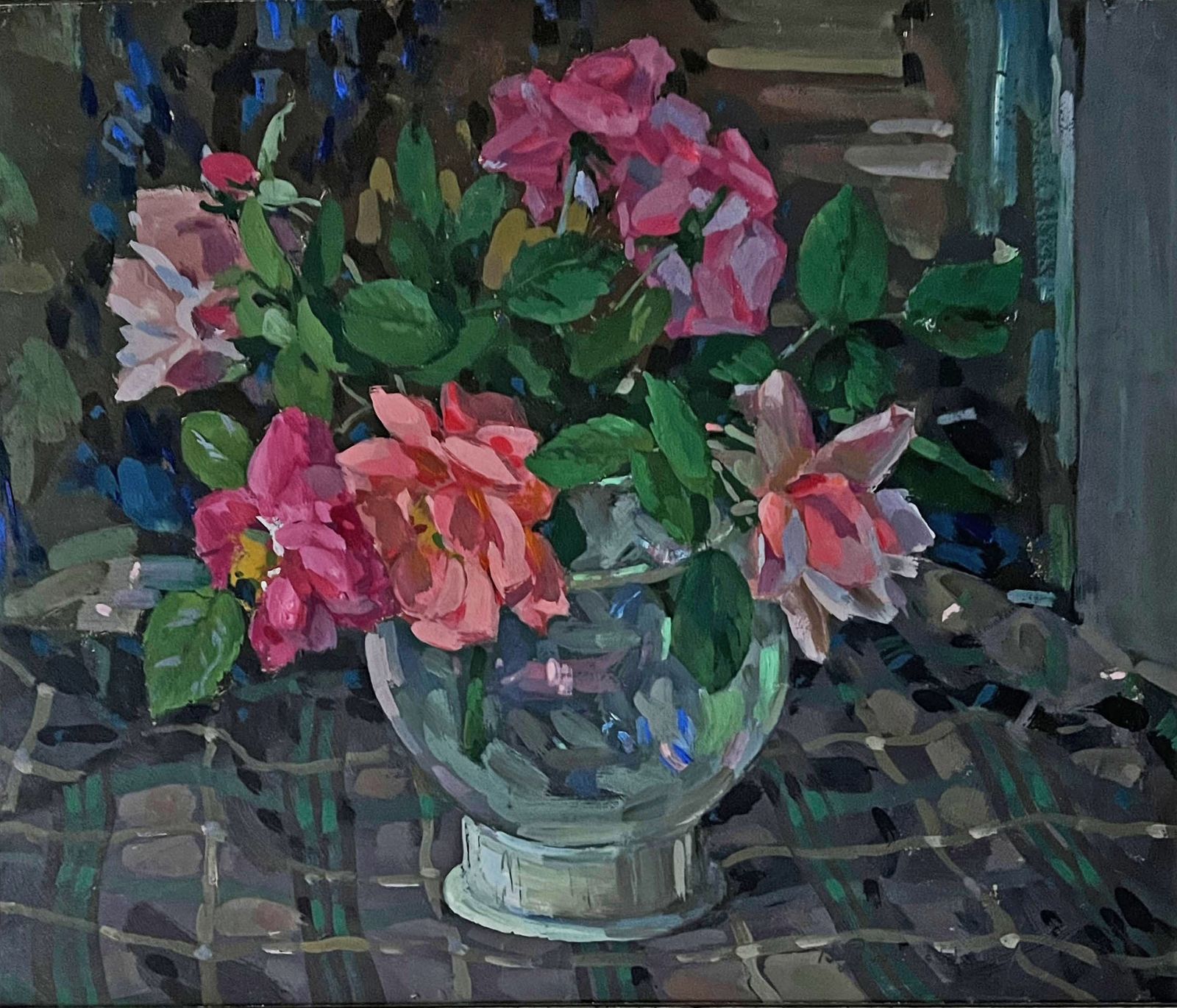 "The Roses In The Vase" By Poustochkine Basil