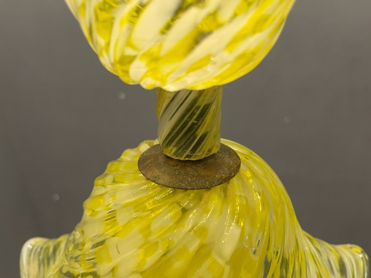 Venetian Murano Glass Tiered Light Pendant 1950’s photo Lighting