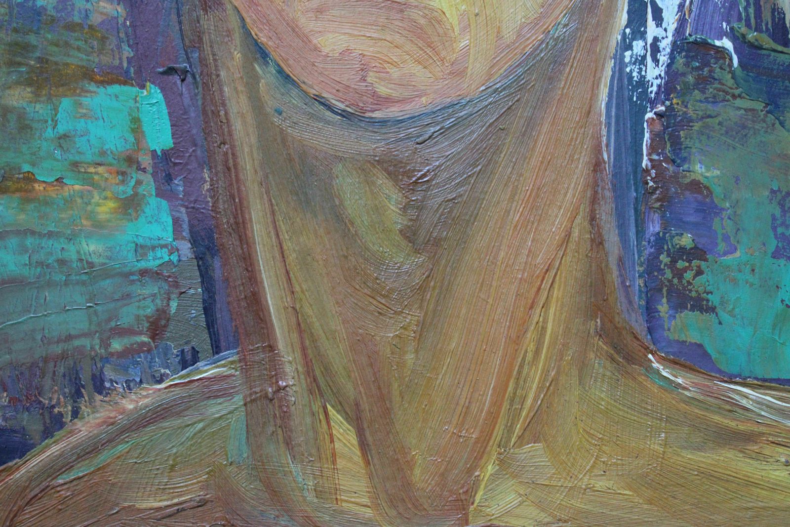 Vladimir Glushenkov The Sun. Portrait. 1973. Cardboard, Oil photo buy