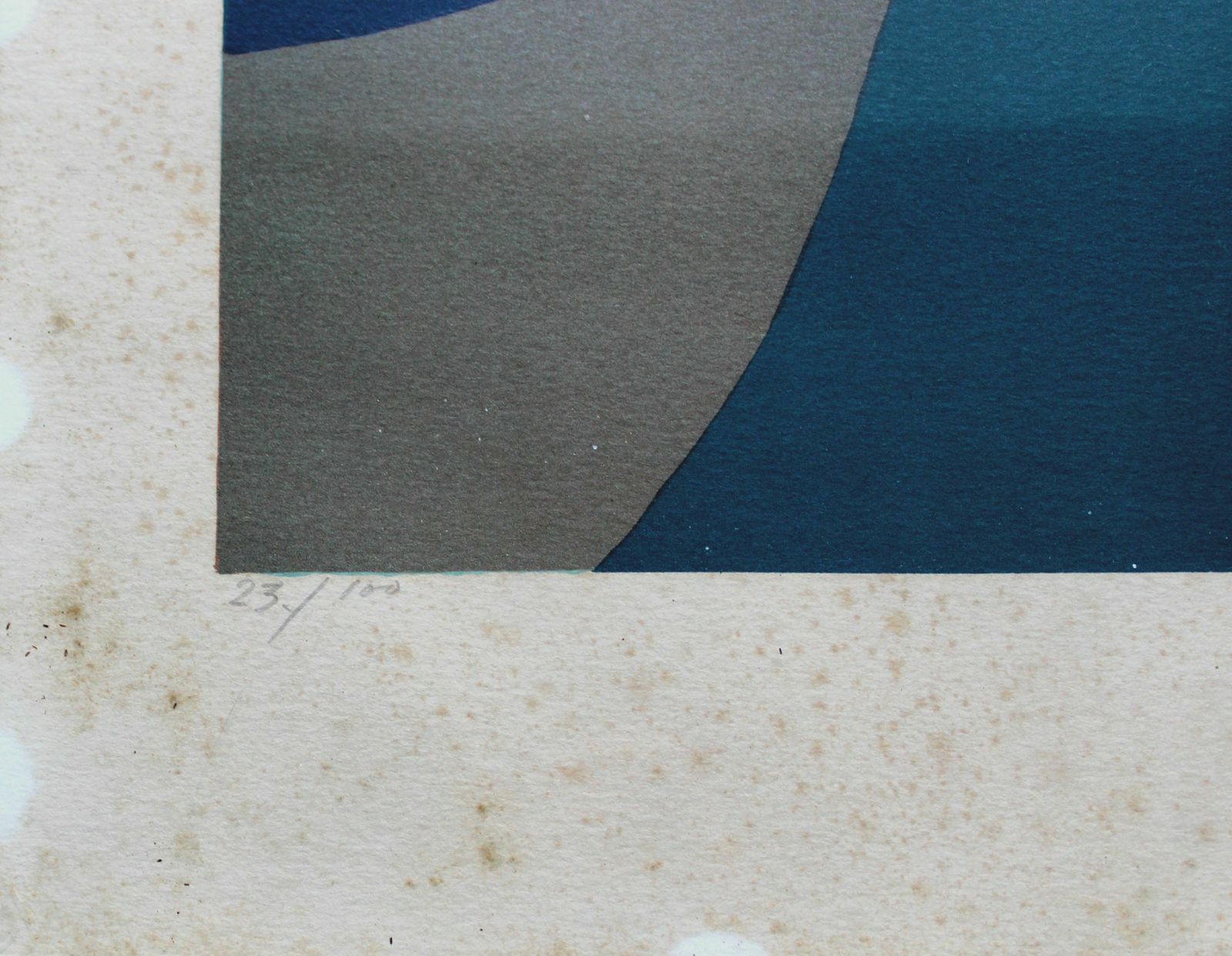 Gudmund Olsen. 23/100, 1974. Paper, Lithograph, 43x65 Cm photo for sale