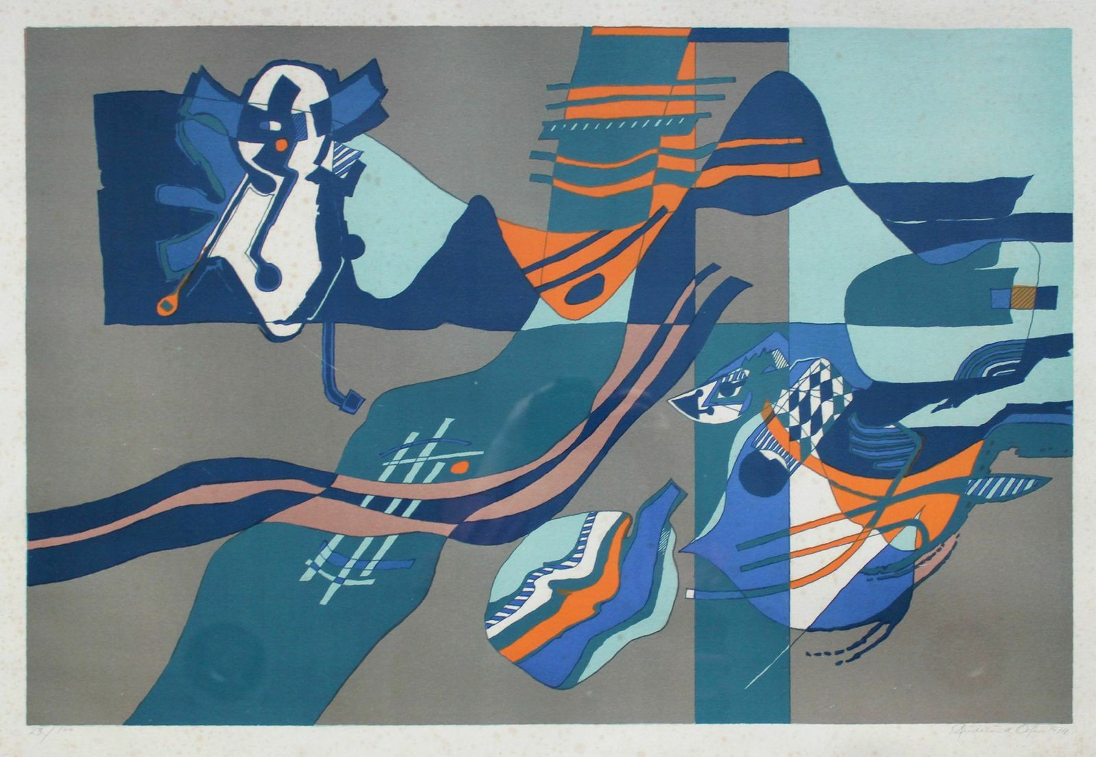 Gudmund Olsen. 23/100, 1974. Paper, Lithograph, 43x65 Cm