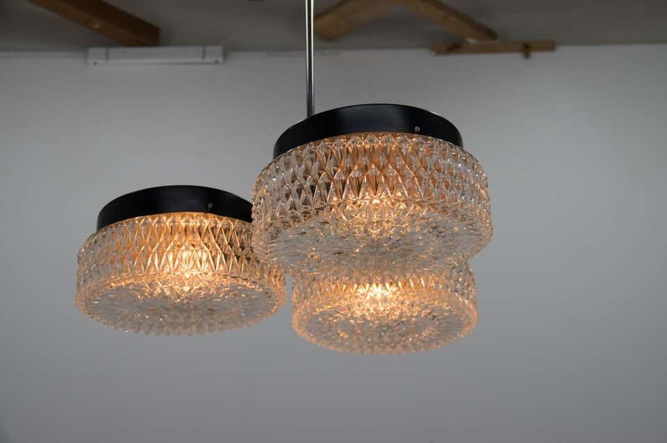 Chandelier By Napako, Czechoslovakia, 1960s photo Lighting