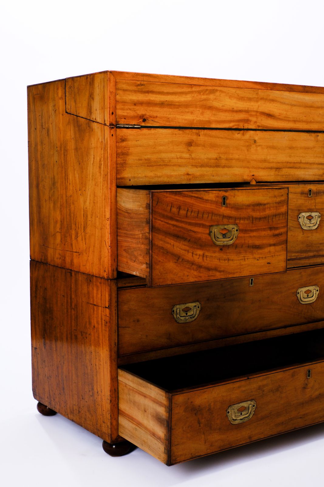 photo vintage Early C19th Chinese Camphor Wood Secretaire Campaign Chest
