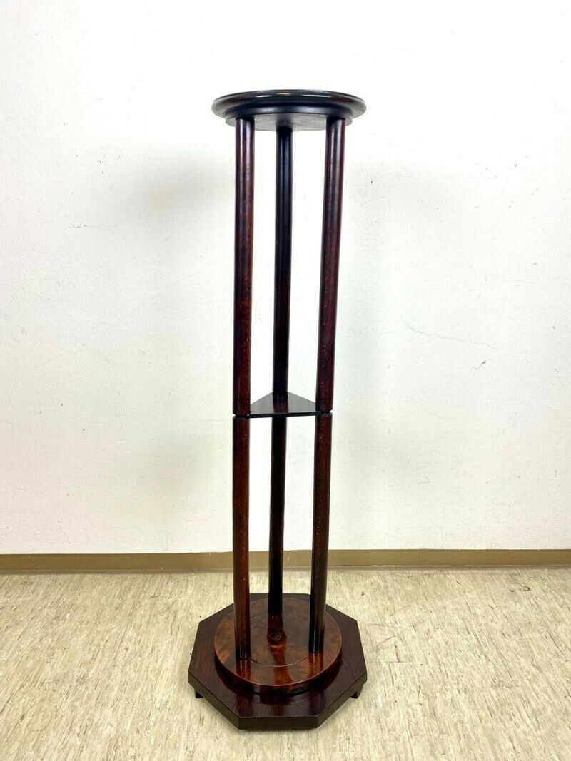 Art Nouveau Bentwood Pedestal Mahogany Look, Austria, Circa 1900 photo 1730.0